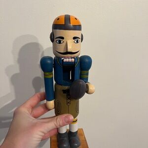 Vintage Colorful Football Player Nutcracker